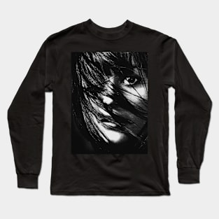 Woman, Girl, Fashion art, Fashion print, Scandinavian art, Modern art, Wall art, Print, Minimalistic, Modern Long Sleeve T-Shirt